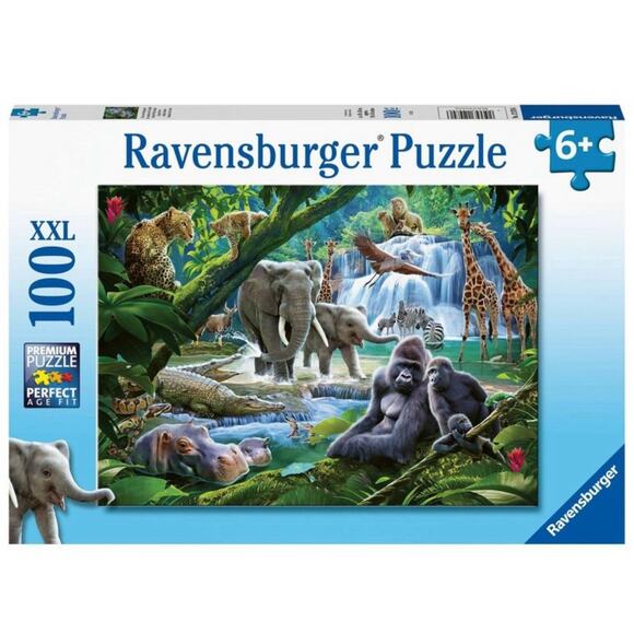 Ravensburger JUNGLE ANIMALS Jigsaw Puzzle 100 Piece - Picture 1 of 2